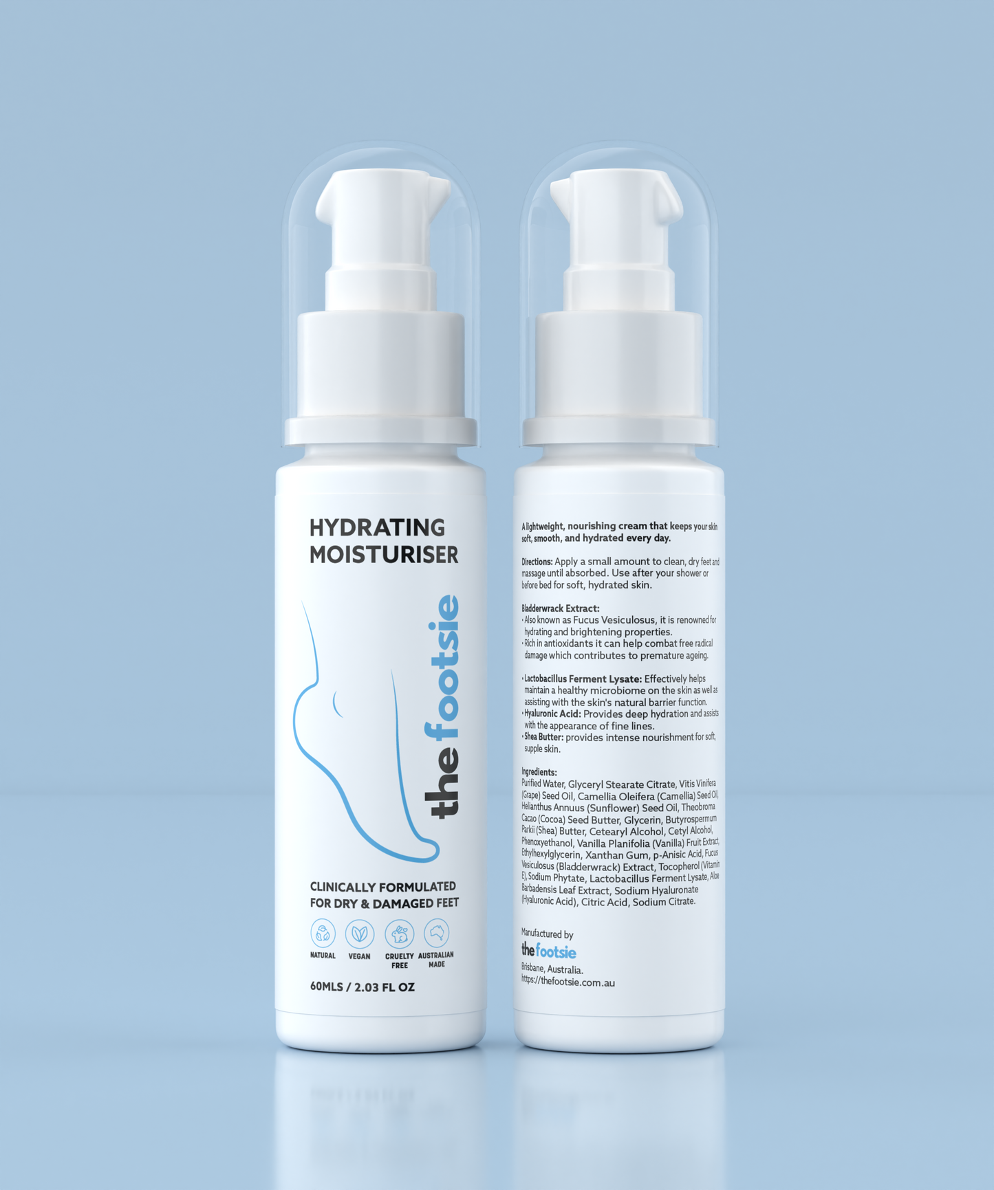 The Footsie hydrating lotion