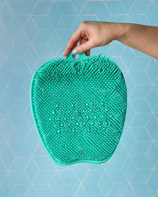 Foot scrubber designed to clean and exfoliate feet